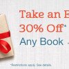 Amazon: Save 30% on one book (thru 11/30)