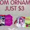 Ink Garden: Custom Ornaments $3 and 20 Holiday Cards for $4.99