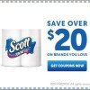 Sign up for over $20 in coupons for Scott brands