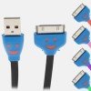 Tanga: 3ft Light Up USB charger $5 SHIPPED (iPhone 3, 4 and iPad 1, 2, 3 Compatible)