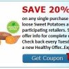Save 20% on Sweet Potatoes this week!