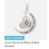 I Love You To The Moon and Back Pendant $9.99 SHIPPED