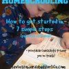 7 Steps to Start Homeschooling Your Child + printable checklist