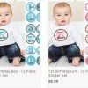 Monthly Baby Stickers (1 month to 1st Birthday) for $8.99