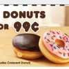 Dunkin’ Donuts: 2 Donuts for $.99 & 20 Bonus Points
