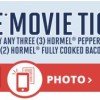 FREE Movie Tickets to PAN (or any movie) with Hormel Purchase