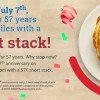 IHOP: 57 cent Short Stack Pancakes on 7/7!