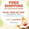Disney Store Labor Day Sale: FREE SHIPPING and 25% off select items