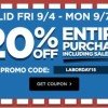 Michael’s: 20% off through 9/7 (in-store or online) & $1.95 shipping
