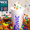 Sonic Half Price Sonic Ice Cream Blasts Wednesday 9/30
