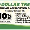 HOT! 10% off Dollar Tree Coupon on October 4th only