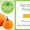 Save 20% on PUMPKINS this week