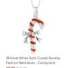 Candy Cane Novelty Necklace $7.99 (+ other Christmas styles)