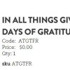 *BIG FREEBIE* FREE Journal: 90 Days of Gratitude