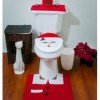 Santa Toilet Seat Cover and Rug Set just $3.85 SHIPPED