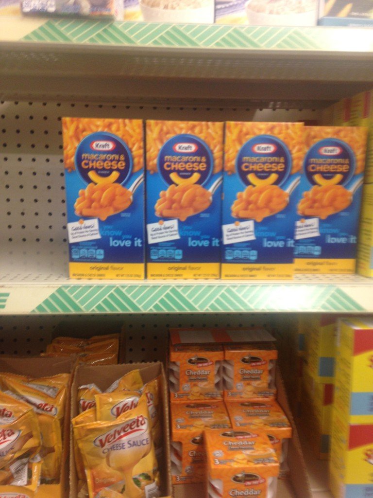 $1.00/3 KRAFT Macaroni & Cheese Dinners = $.67 per box at Dollar Tree