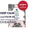 Keep Calm and Color On Adult Coloring Book | Perfect Christmas Gift! (+ a Giveaway!)