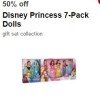 Target: Disney Princess 7 Pack Dolls 50% off (thru 12/24)