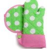 Today Only: Flirty Aprons Lime Polka Dot Pot Holder Set $4.00 SHIPPED!
