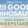 Enter the Disney Good Dinosaur Single Moment Sweepstakes for a chance to go to Disney World!