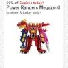Target: 50% off Power Rangers Megazord Today ONLY