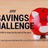 2016 Savings Challenge | You can have $1400 by the end of the year!