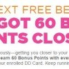 Dunkin’ Donuts: 60 Bonus Points Every Visit & $1.29 Hot or Iced Coffee after 2pm (thru 1/31)