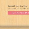 Degree Men Dry Spray Antiperspirant FREE (+ $.78 MONEY MAKER) at Walmart