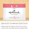 Hallmark: $5 Cash Back on $15 Purchase!