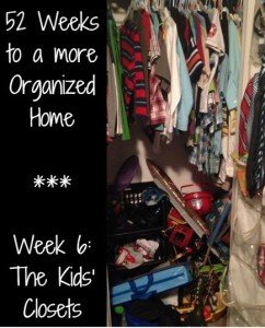 52 Weeks to a More Organized Home | #6 The Kids' Closets
