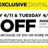 Dollar General: $2/$10 purchase thru 4/12