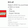 Target.com: Save $10 off select LEGOs (ends 6/18)