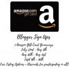 Blogger Sign Ups: 3 Great Giveaways (July, August and September!)
