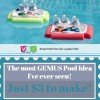 Floating Pool Ice Bucket/Cooler with just $3 worth of supplies!