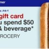 Target: $10 Gift Card wyb $50 in groceries or beverages