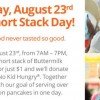 IHOP $1 Short Stacks on Tuesday, August 23