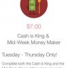 Ibotta: Mid-Week Moneymaker and Cash is King Bonuses (up to $8.50 in Bonuses by 8/28!)