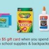 Target: $5 gift card on $30 School Supply Purchase (prices start at $.49)