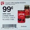 Lindsay Olives just $.49 each at Walgreens this week
