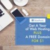 Swagbucks: Bluehost Web Hosting and Domain for a year $1.00