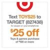 Save $25 on Toy Purchase at Target and Target.com this week!