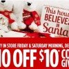 JCPenney: $10/$10 purchase Coupon Giveaway (In-Stores 12/23 and 12/24)