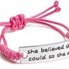 “She Believed So She Did” Inspirational Bracelet $9.99