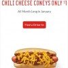 Sonic $1 Chili Cheese Coneys Every Day in January