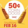 Sonic 50 cent Corn Dogs TOADY February 16, 2017