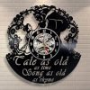Beauty and the Beast Vinyl Clock $25