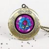 Beauty and the Beast Stained Glass Rose Locket only $3.99 SHIPPED!