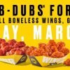 Buffalo Wild Wings BOGO Wings on Monday 3/13