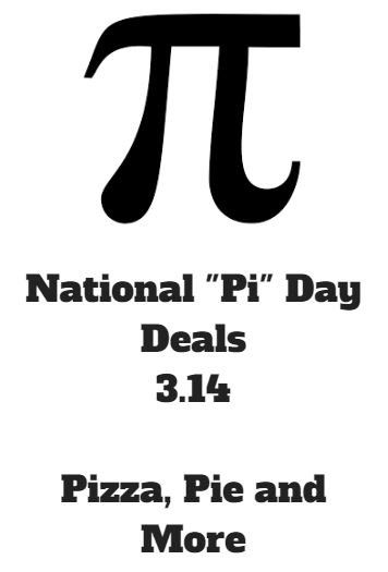 National Pi Day Deals