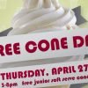 Carvel Free Cone Day Thursday, April 27th, 3-8pm